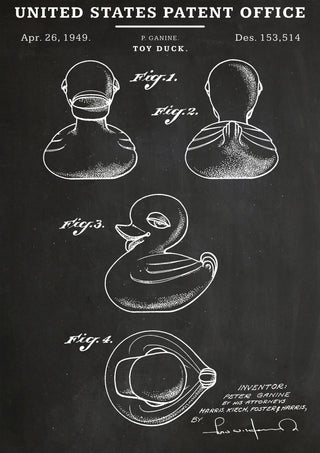 Canard en caoutchouc print