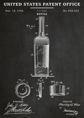 Bouteille de vin print