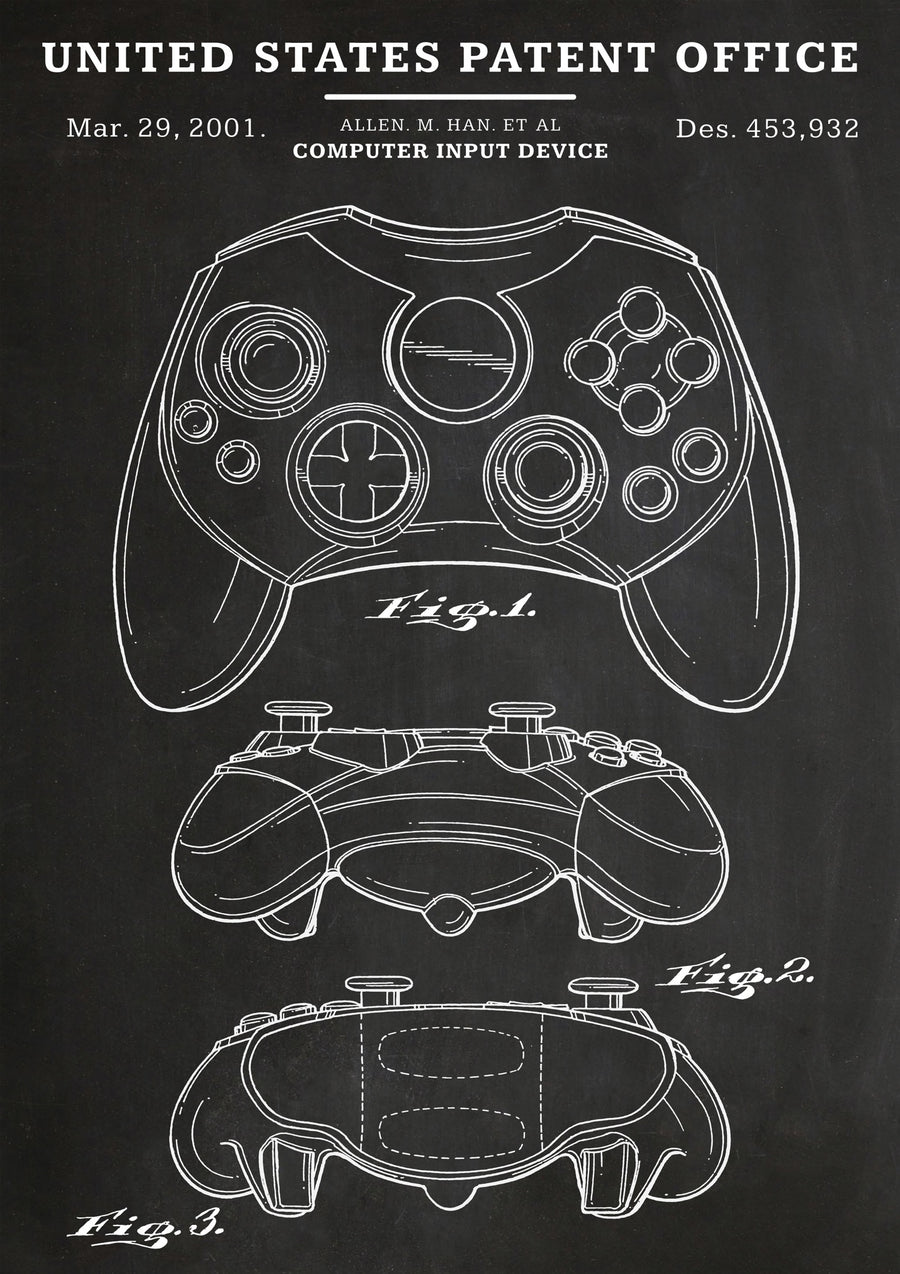 Manette de console de jeu - Print Only frame