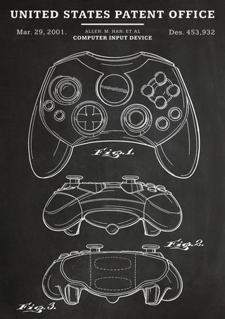 Game Console Controller print