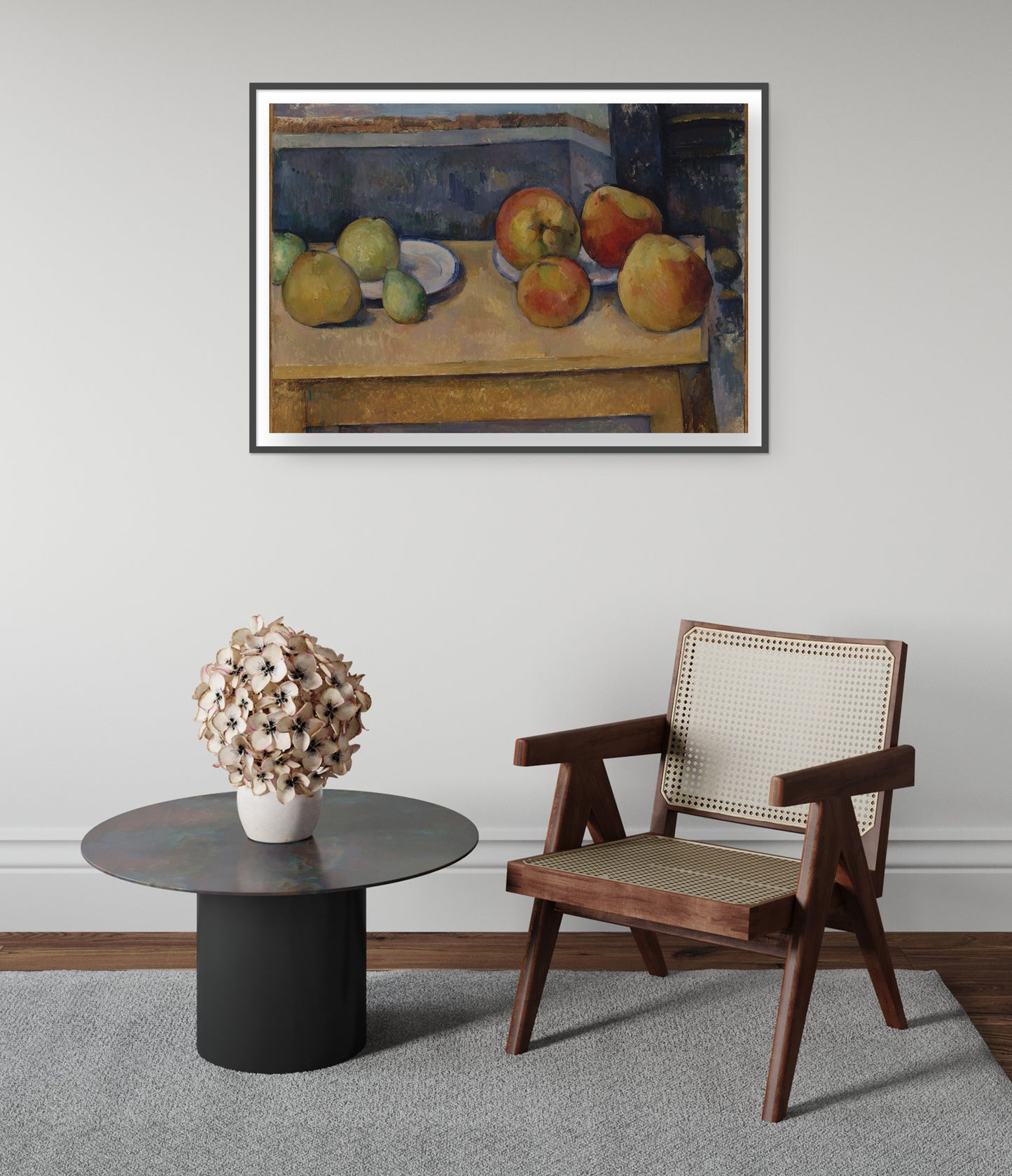 Stilleben med äpplen och päron