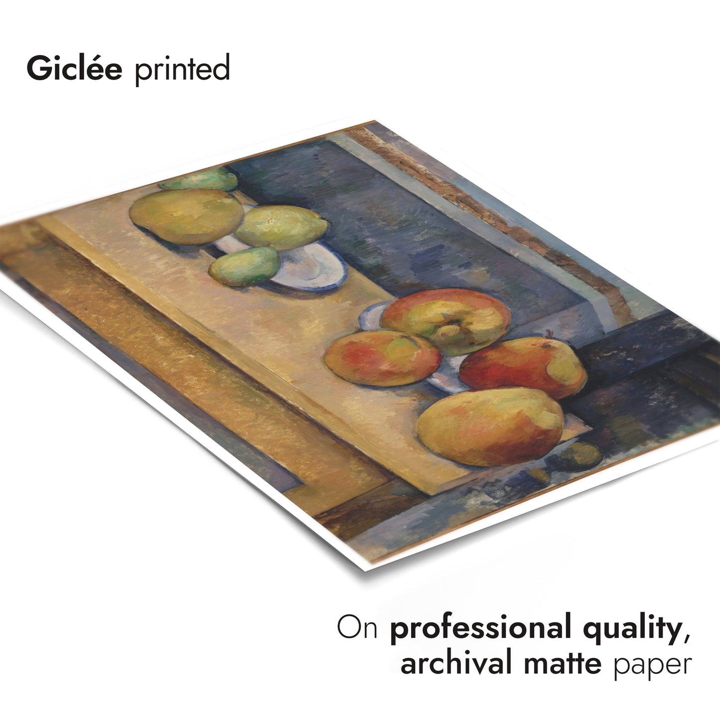 Stilleben med äpplen och päron