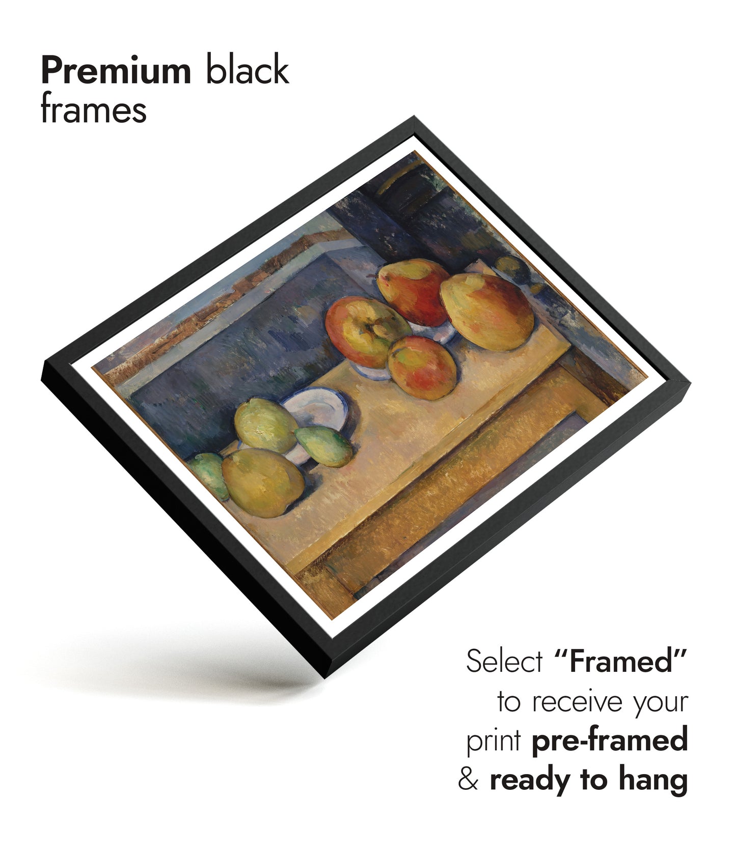 Stilleben med äpplen och päron