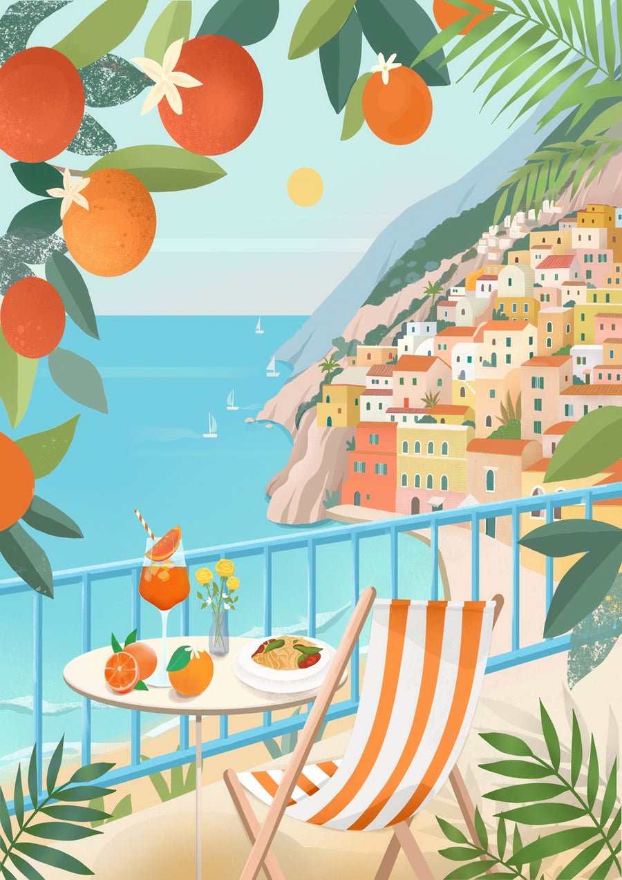 Italian Summer - Print Only frame