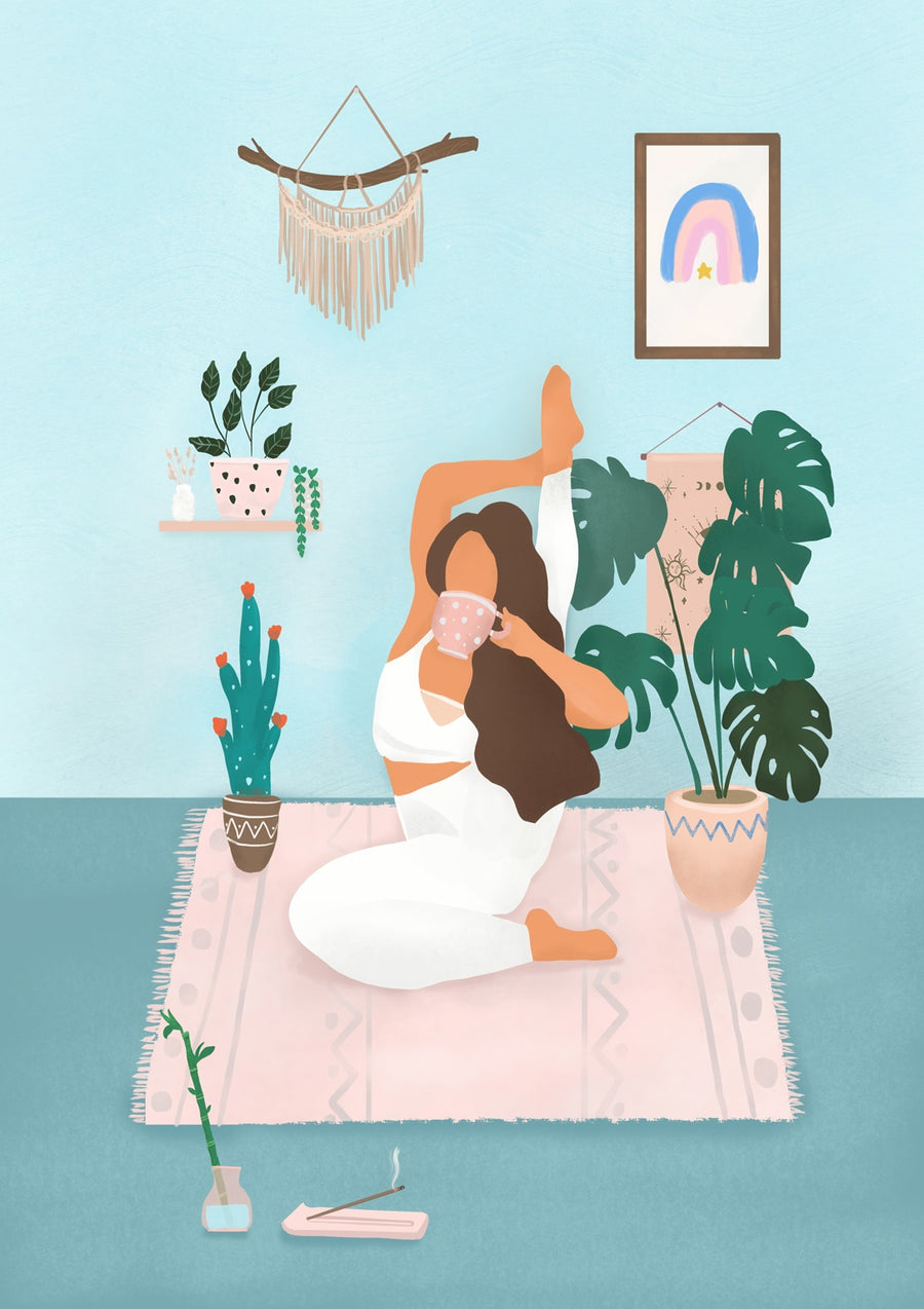 Yoga Girl - Print Only frame