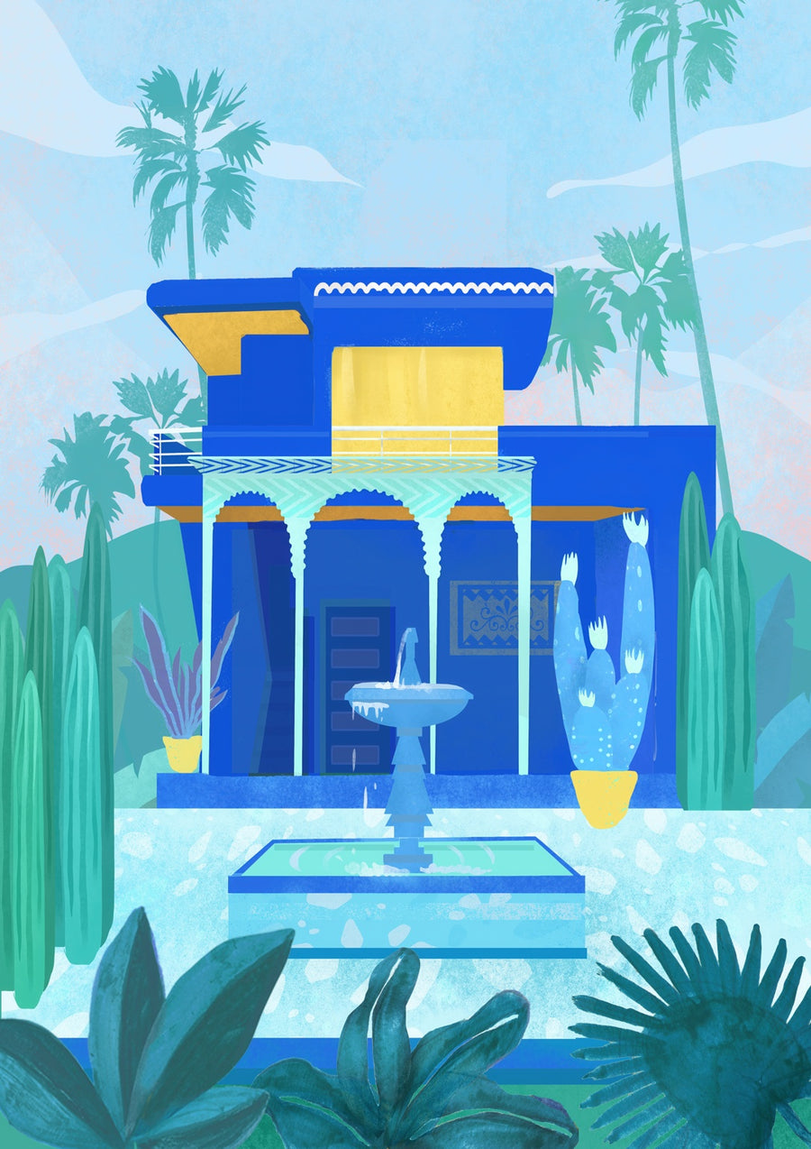 Moroccan Garden - Print Only frame