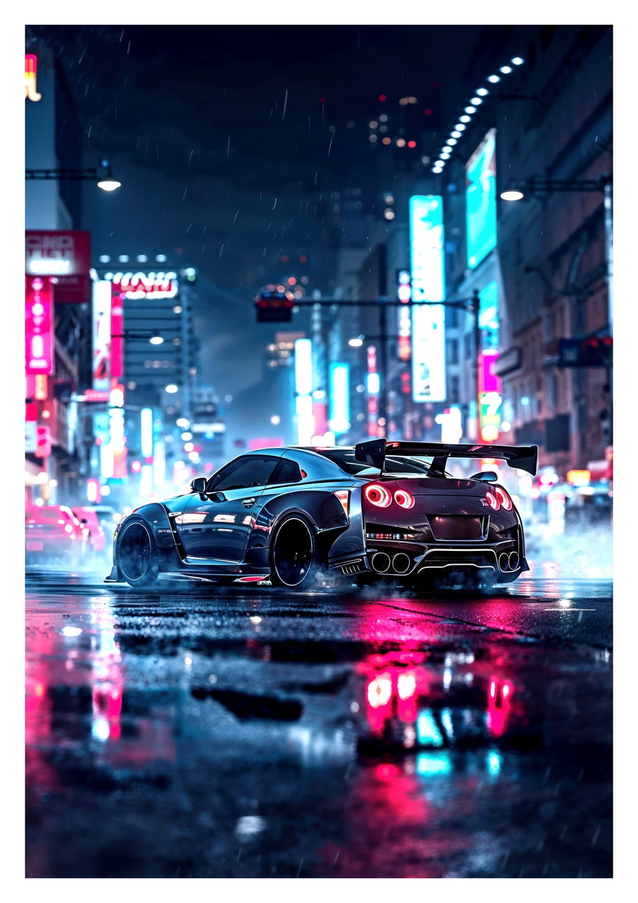 Neon Drift Racer - Print Only frame