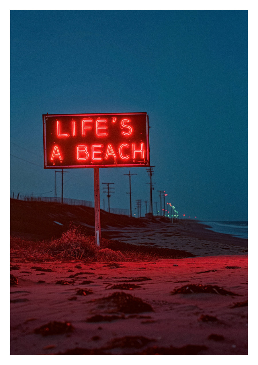 Het leven is een strand - Print Only frame