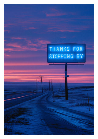 Danke fürs Vorbeischauen print