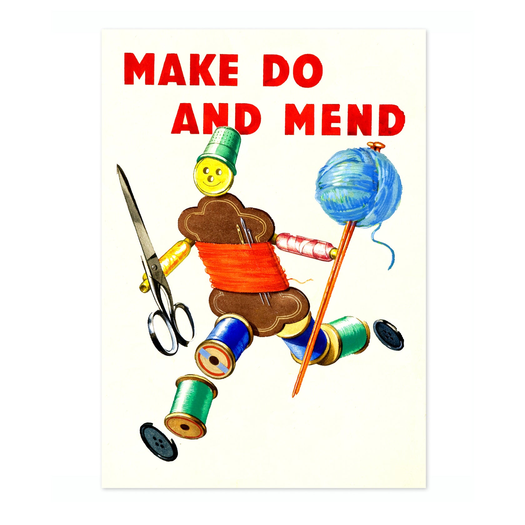 Make Do And Mend Propaganda Vintage Framed Prints Posters Animato make-do-and-mend-propaganda-vintage-framed-prints-posters-animato