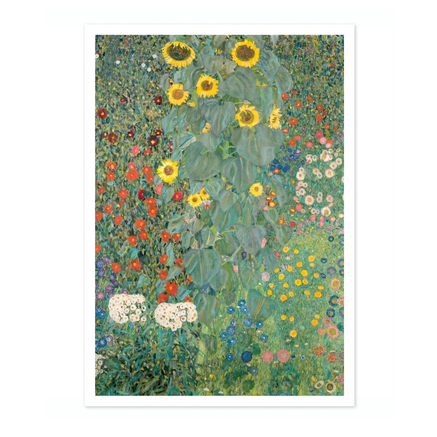 Farm Garden with Sunflowers