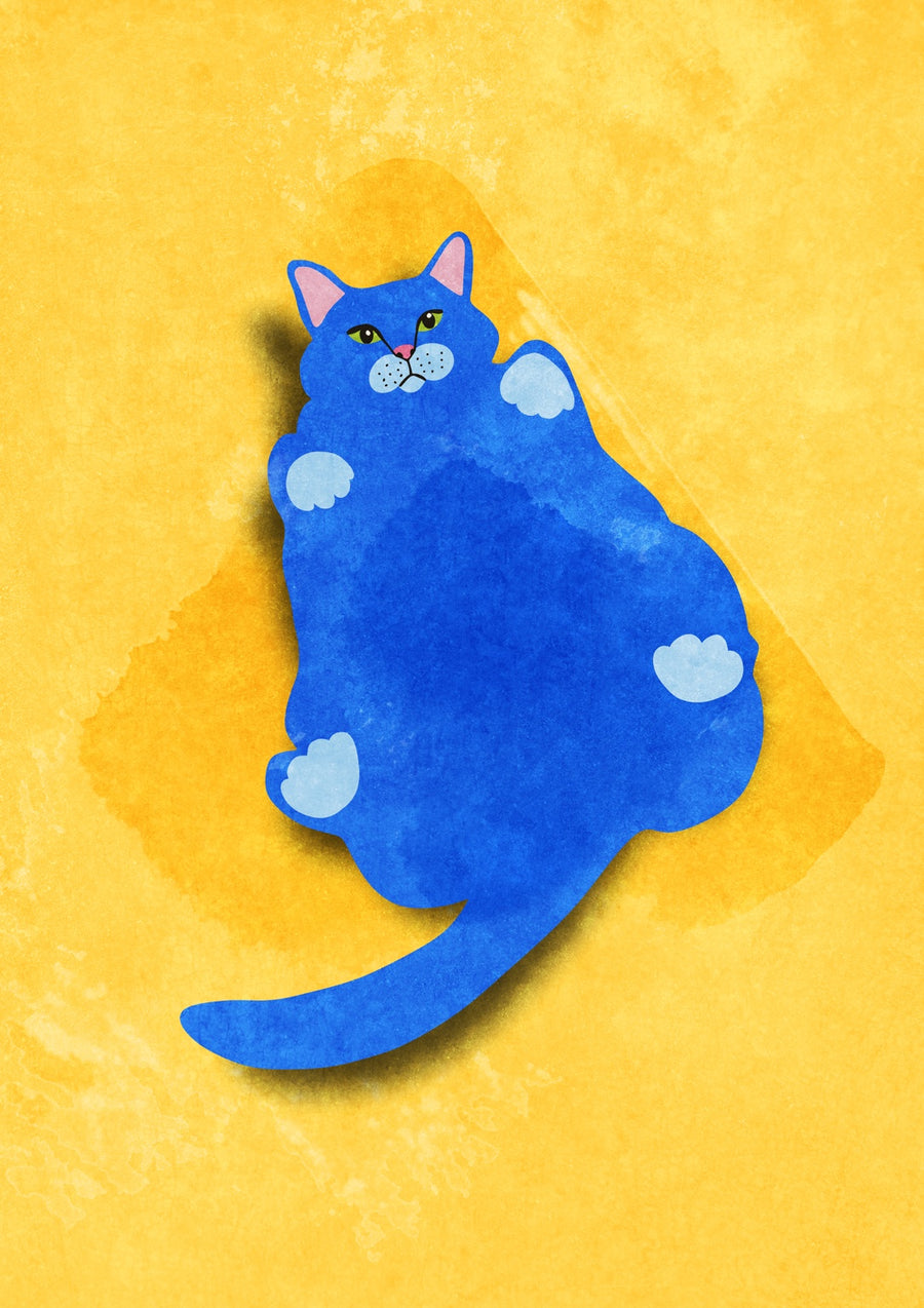 Fat Cat - Print Only frame