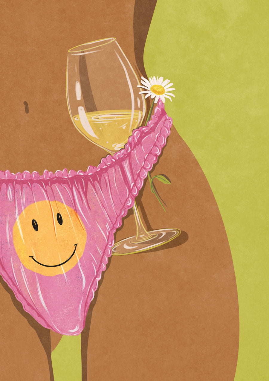 Wine And Me, Summer Edition - Print Only frame