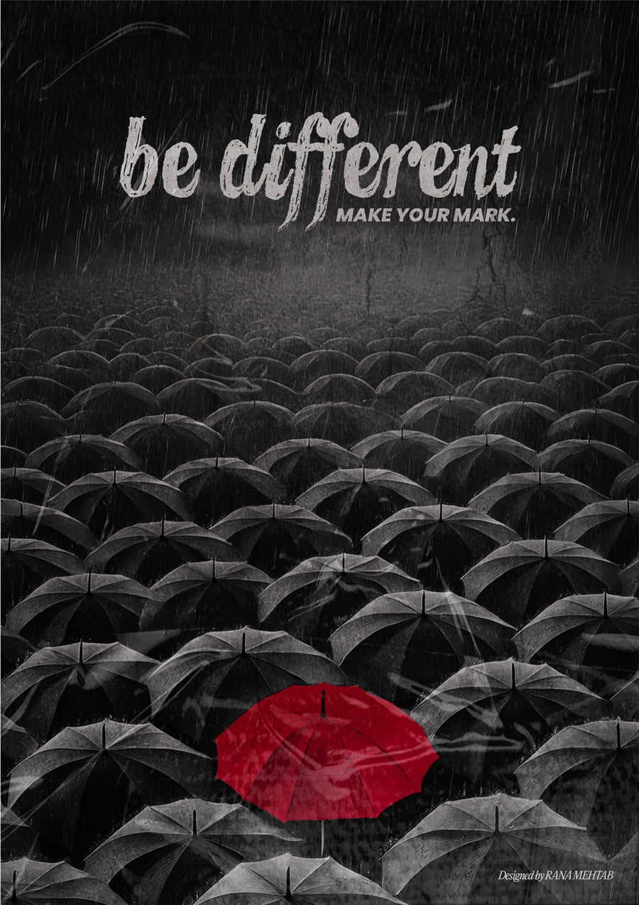 Be Differnet - Print Only frame