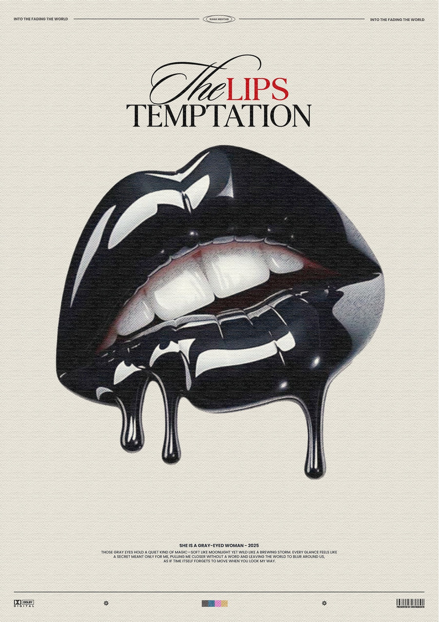 The Lips' Tempation - Print Only frame