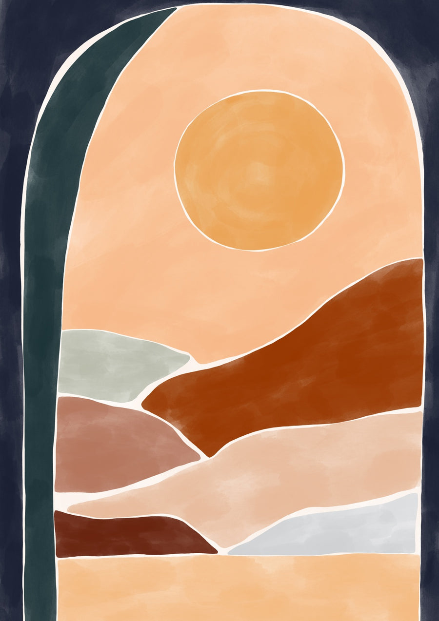 Desert Sunrise - Print Only frame