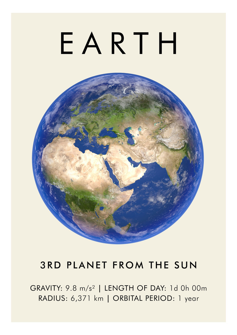 Earth - Print Only frame