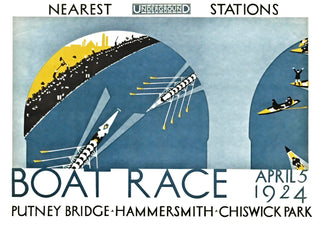 London Roeiwedstrijd - 1924 print