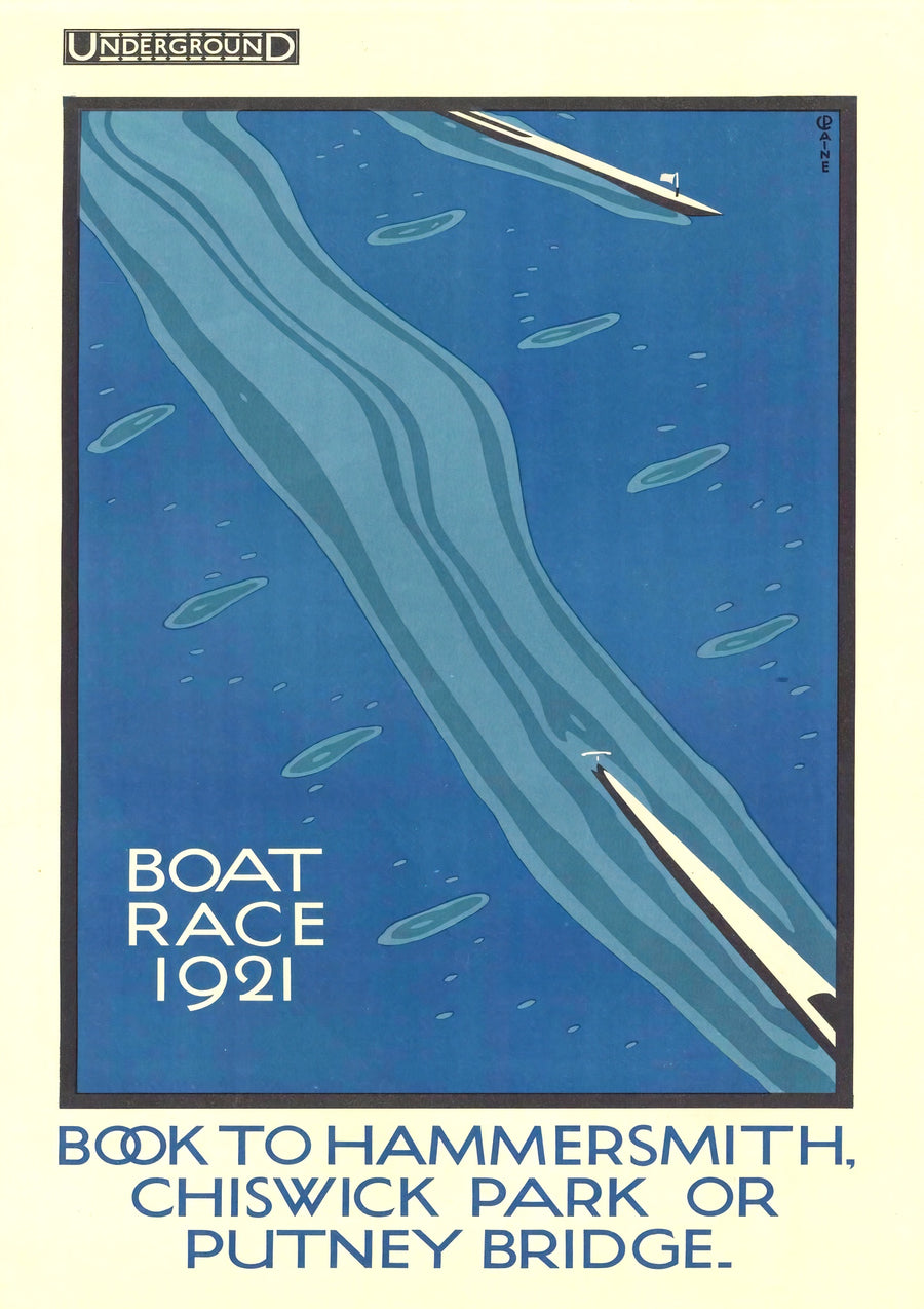 London Båtrace - 1921 - Print Only frame
