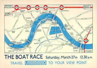 London Boat Race - 1936 print