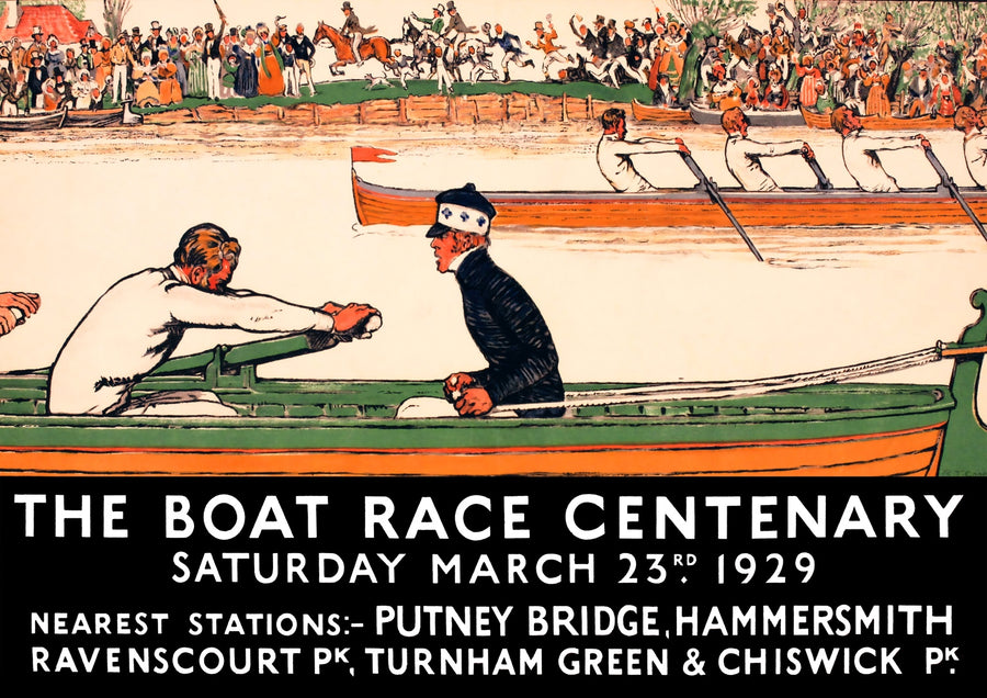 The Boat Race Centenary - Print Only frame