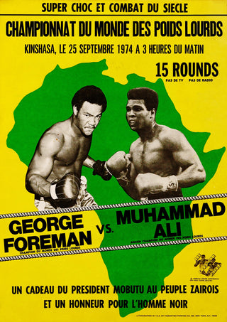 Ali vs Foreman - 1974 print