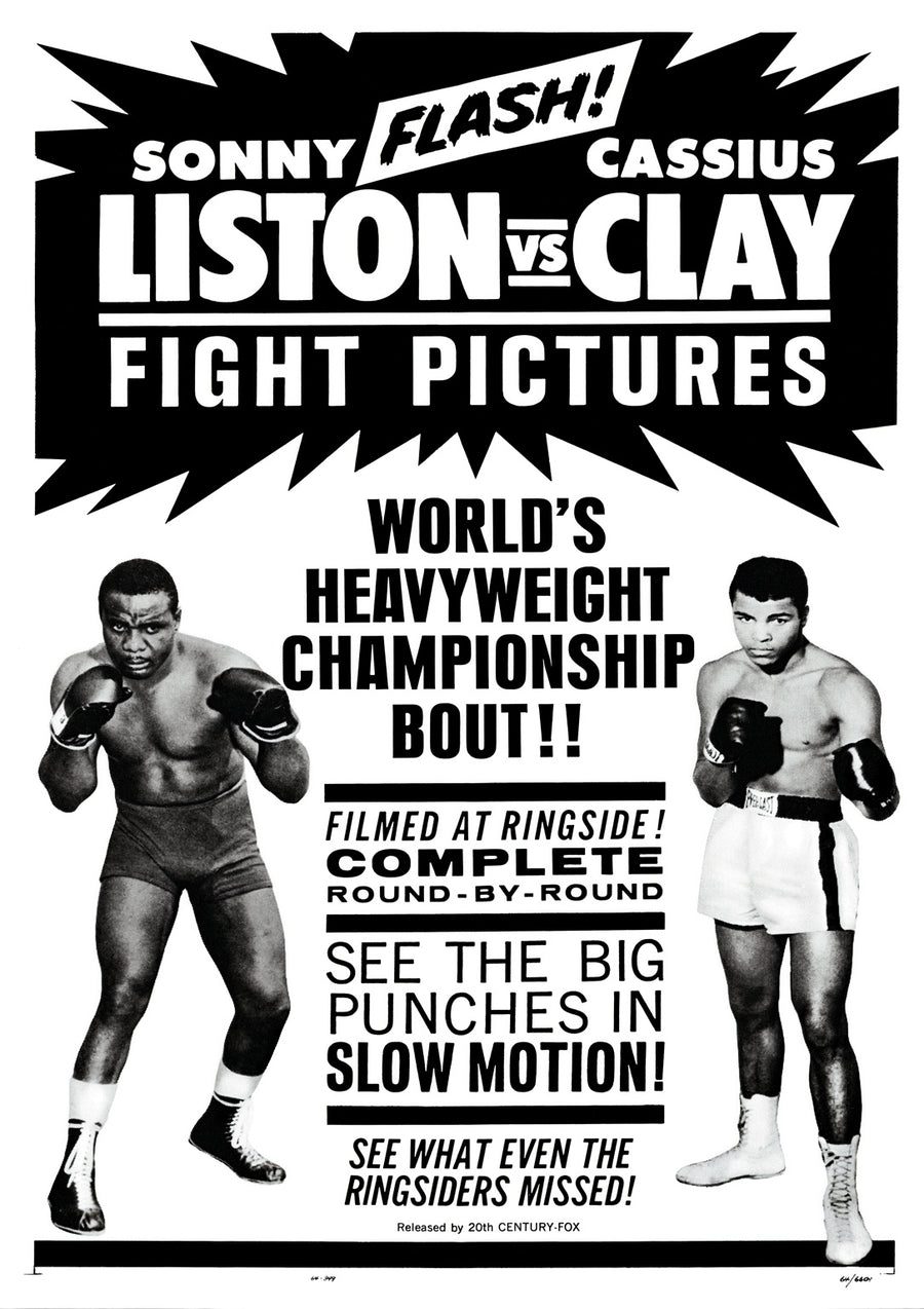 Sonny Liston Vs Muhammad Ali - Print Only frame