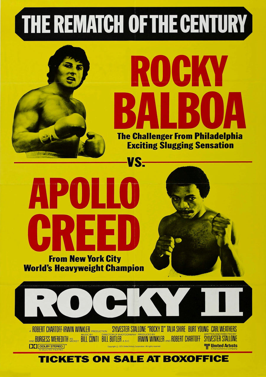 Rocky Balboa vs Apollo Creed - Print Only frame