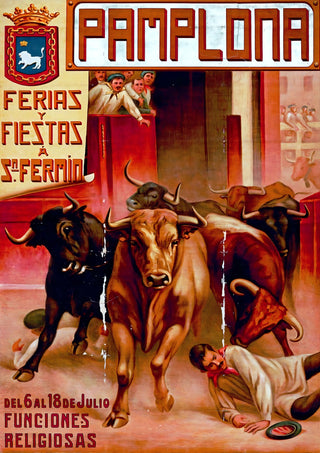 Pamplona, Spanien print