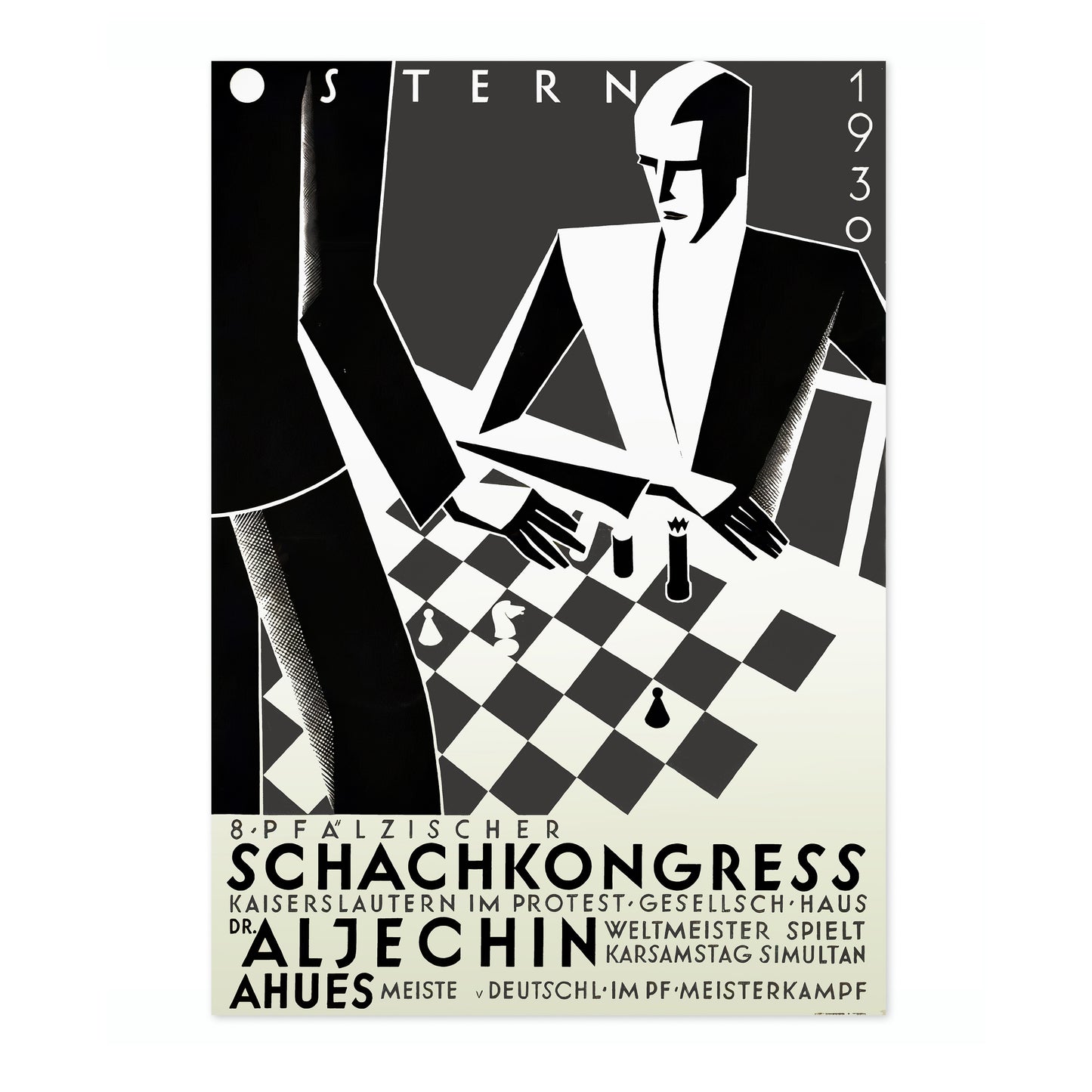 Vintage Chess Match - 1930