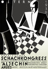 Vintage Chess Match - 1930 print