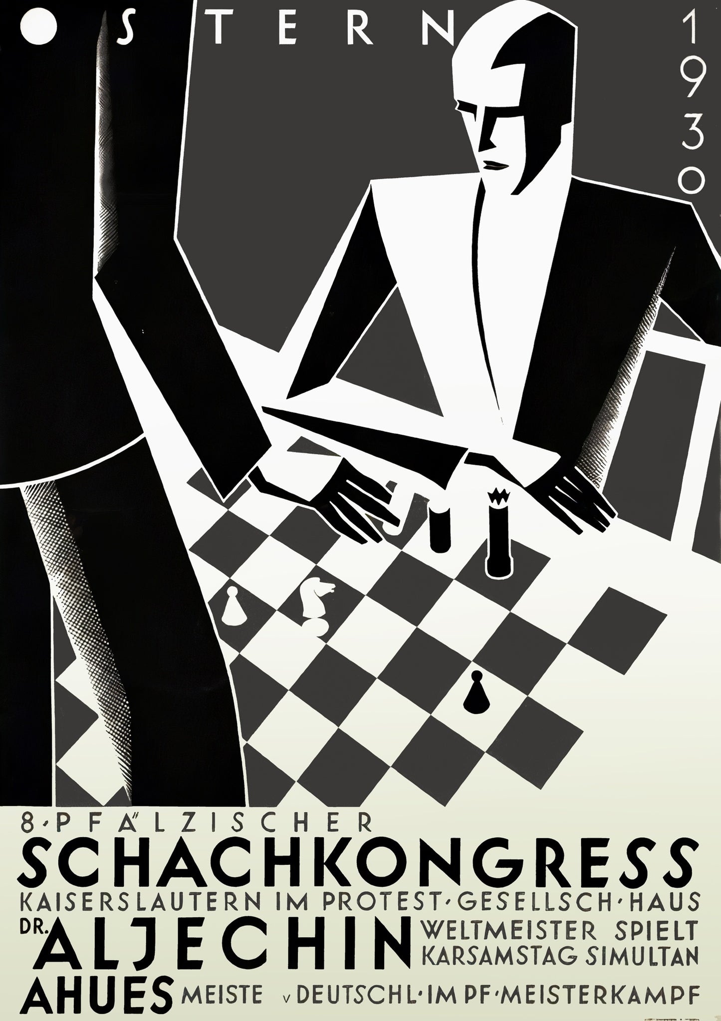 Vintage Chess Match - 1930