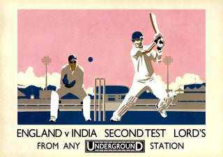 Engeland tegen India, Lord's, Cricket - 2014 print