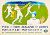 MCC gegen Neuseeland, Lord's, Cricket - 1937 print