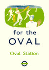 The Oval, Cricket - 1937 print