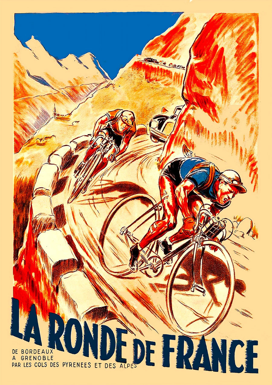 Tour de France, Cycling - 1939 - Print Only frame