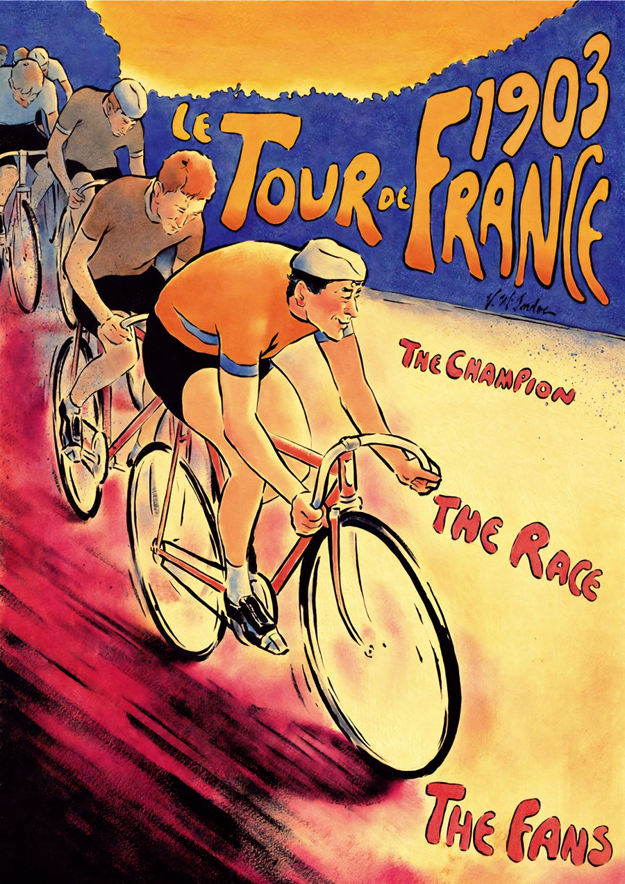 Tour de France, Cykling - 1903 - Print Only frame