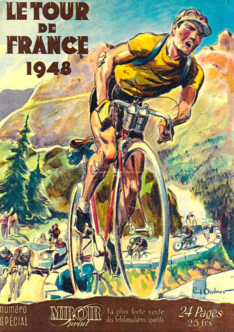 Tour de France, Cycling - 1948 - Print Only frame