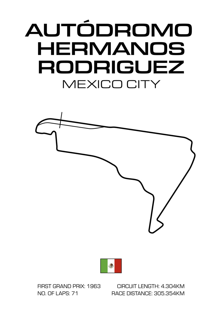 Grand Prix du Mexique - Print Only frame