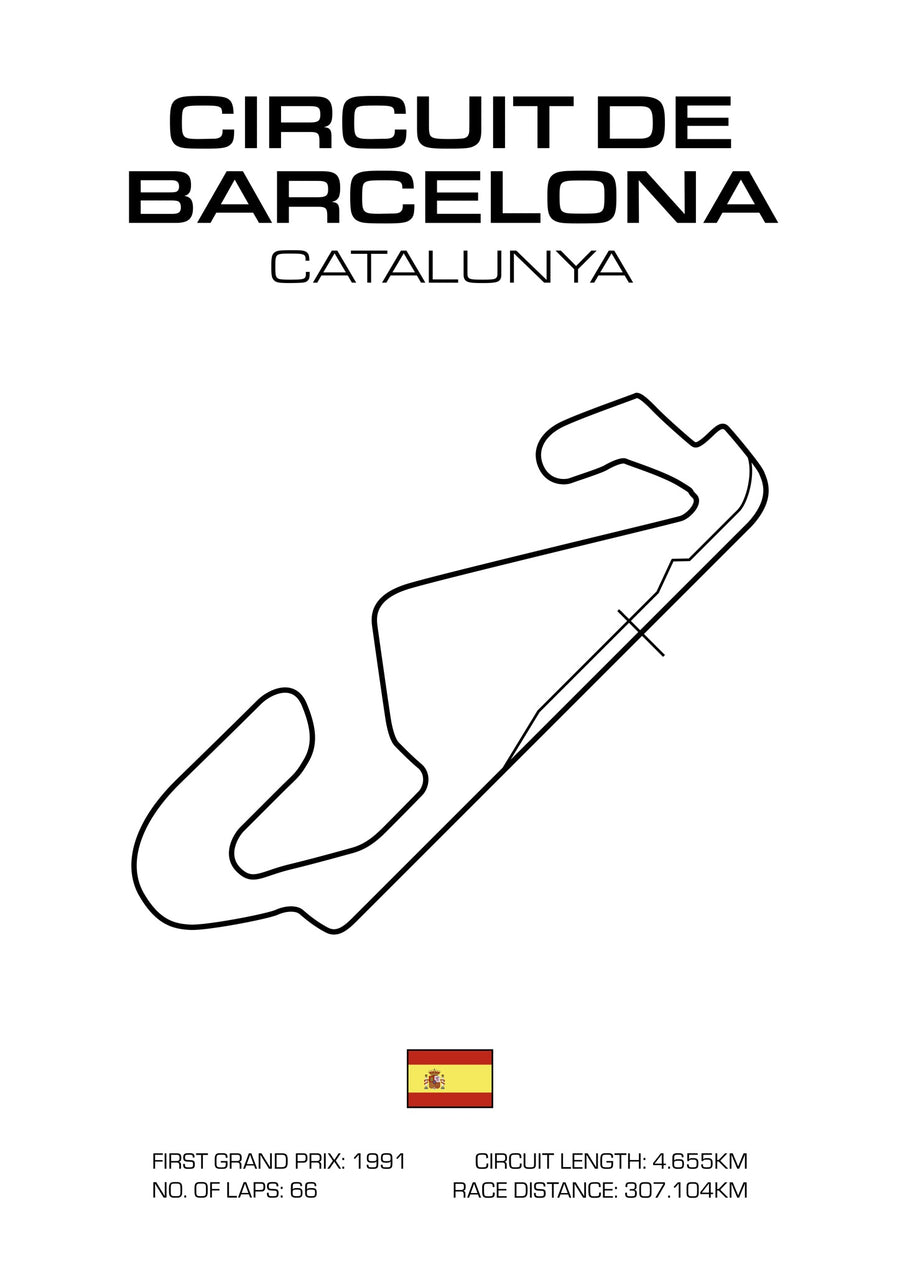 Spanska Grand Prix - Print Only frame