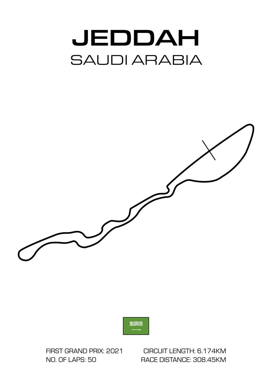 Großer Preis von Saudi-Arabien - Print Only frame