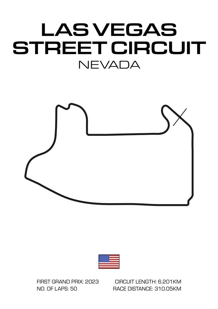 Las Vegas, USA Grand Prix - Print Only frame