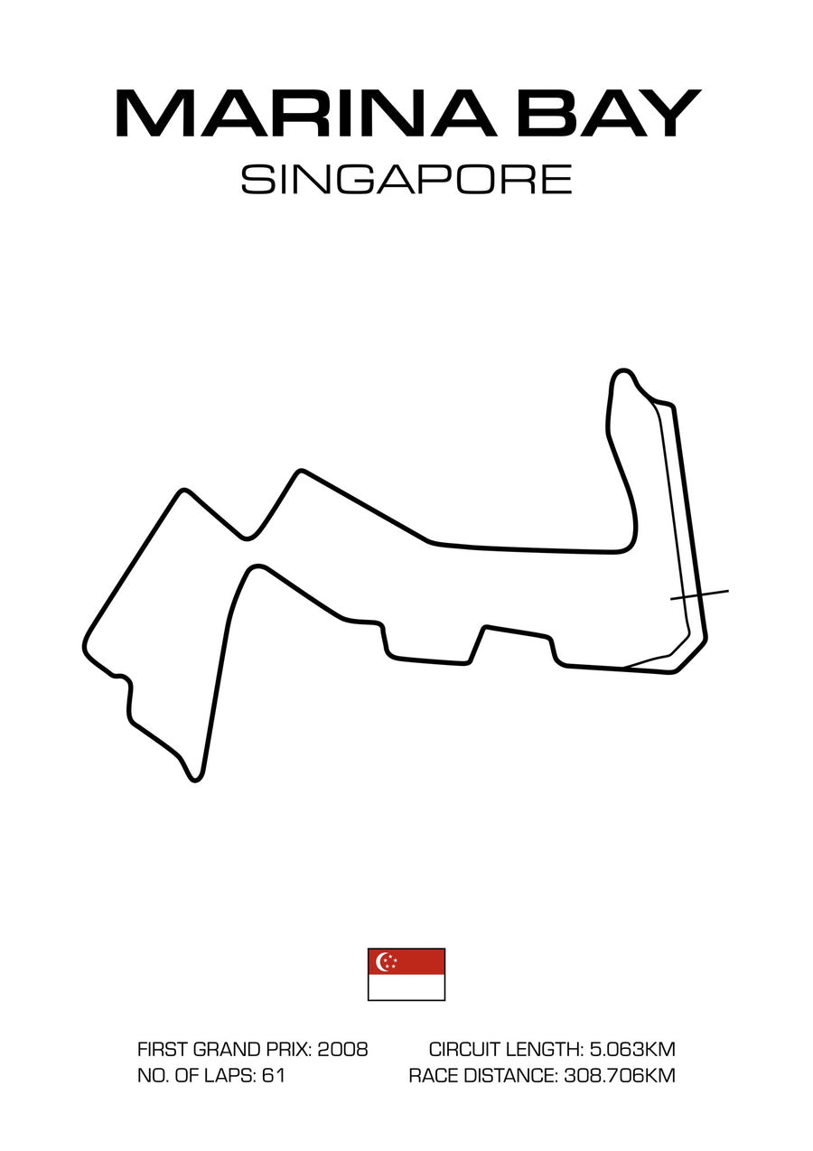 Singapore Grand Prix - Print Only frame