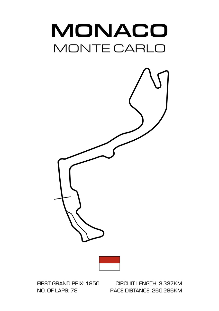 Grand Prix de Monaco - Print Only frame