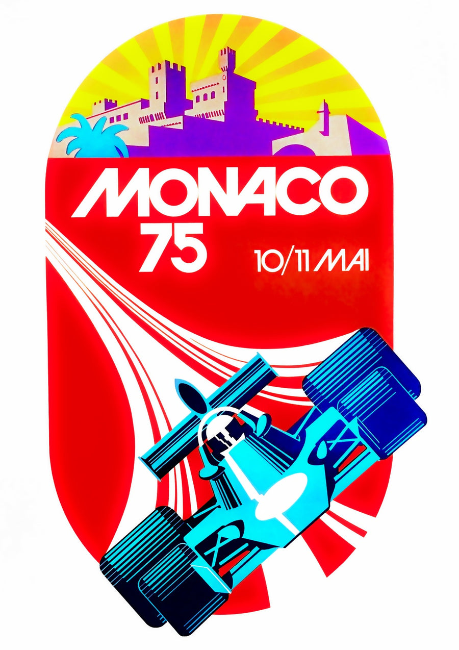 Monaco Grand Prix, 1975 - Print Only frame