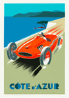Racing in Côte d'Azur print