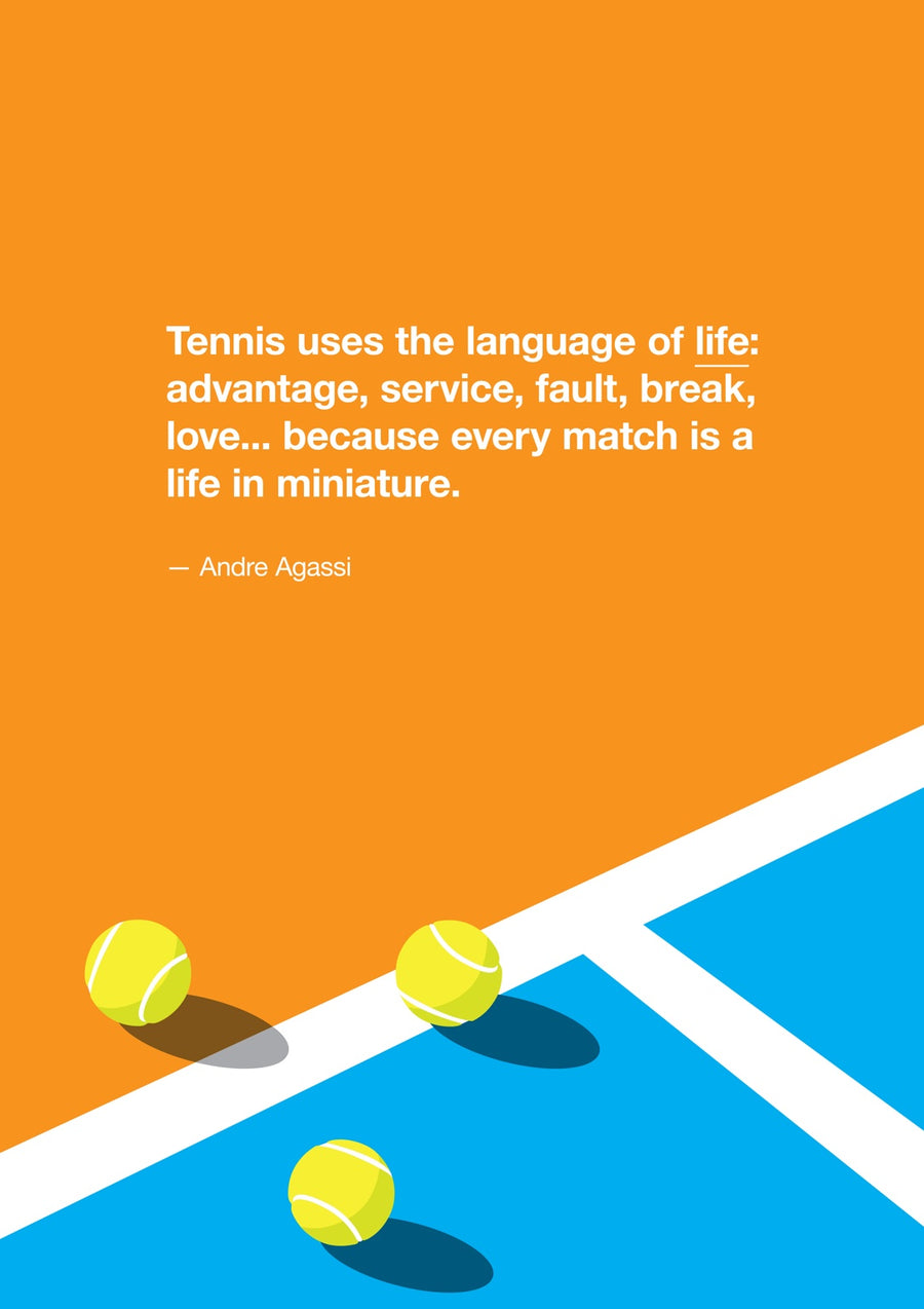 Tennis - Print Only frame