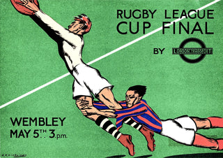 Rugby League Cup-final, Wembley - 1934 print