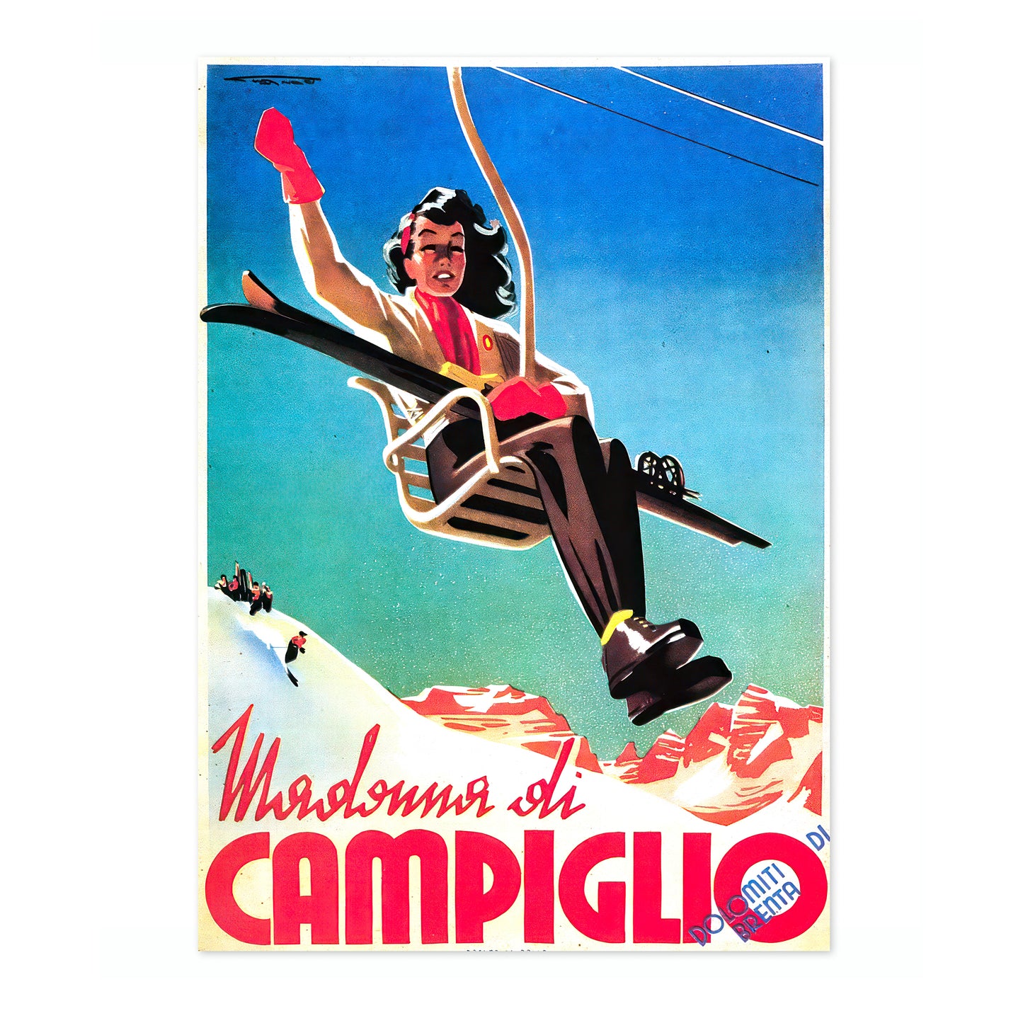 Campiglio, Italië - Skiën