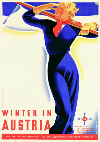 L'hiver en Autriche - Ski print